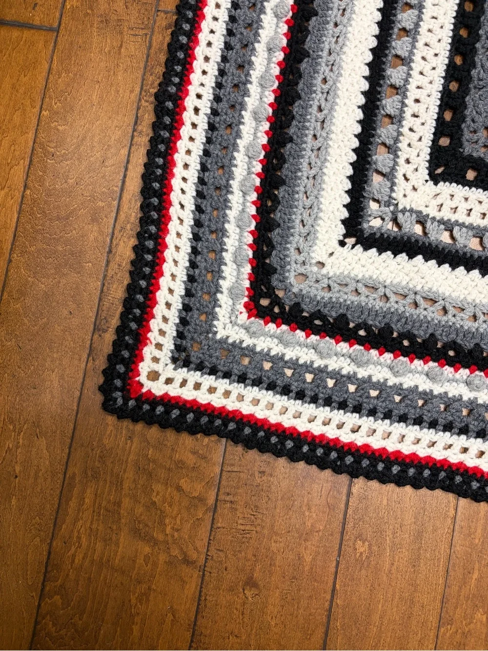 Handmade Crocheted Log Cabin Afghan